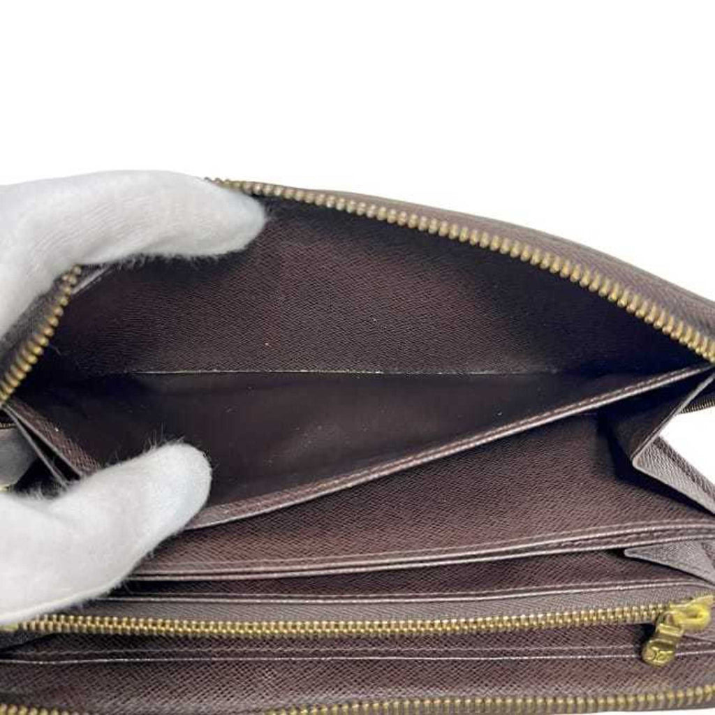 Louis Vuitton Brown Damier Canvas Ebene Damier Canvas Long Wallet (Bi-Fold) (Pre-Owned)