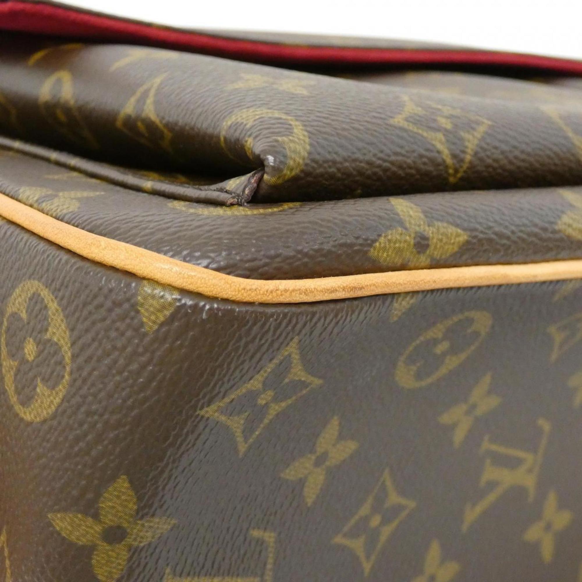 Louis Vuitton Marron Coated Canvas Handbag (Pre-Owned)