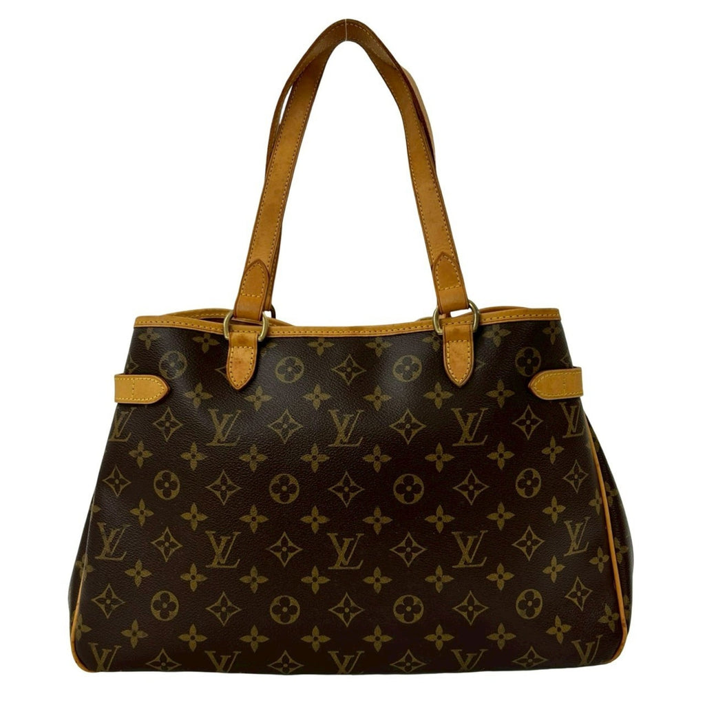 Louis Vuitton Brown Leather Pvc Handbag Tote Bag (Pre-Owned)