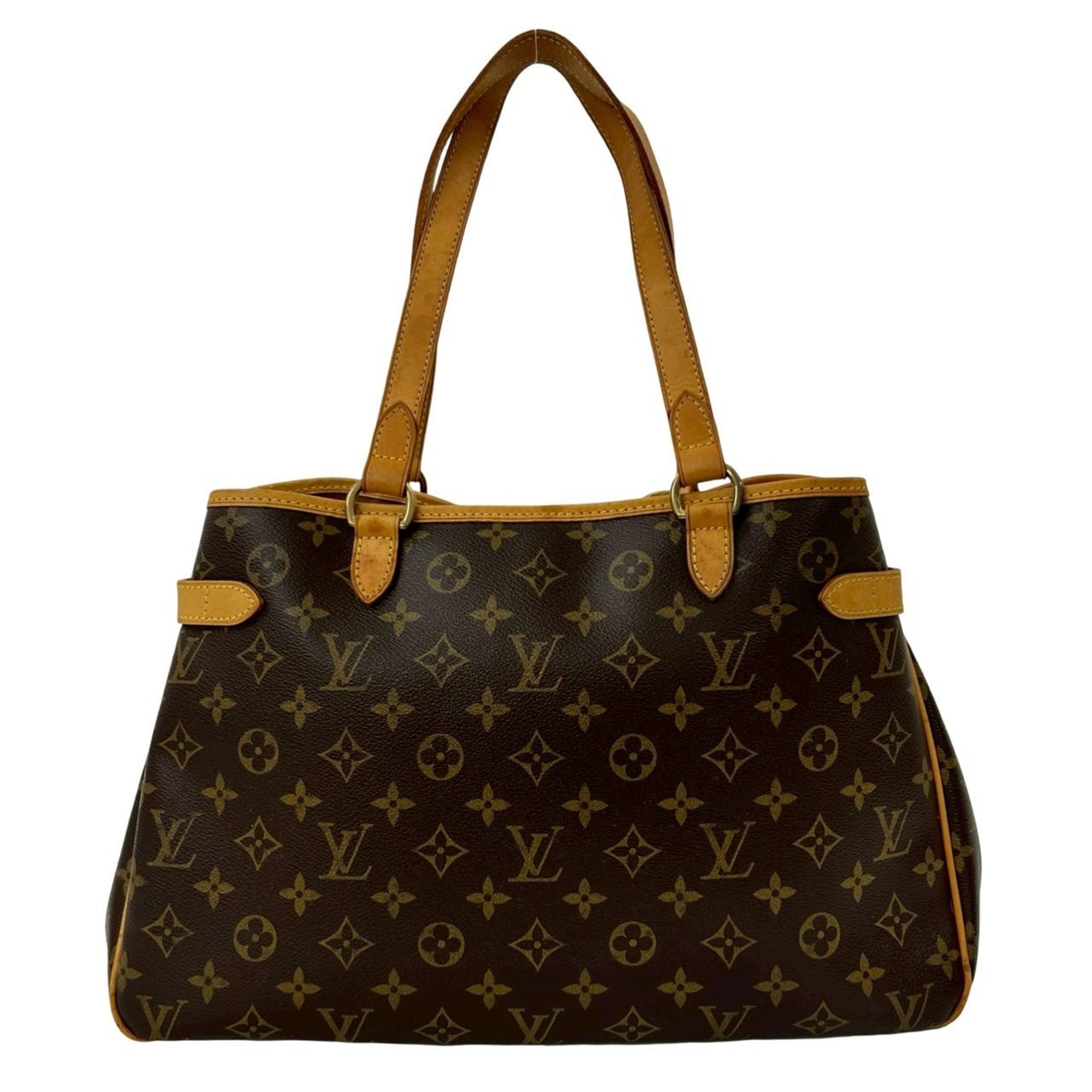 Louis Vuitton Brown Leather Pvc Handbag Tote Bag (Pre-Owned)