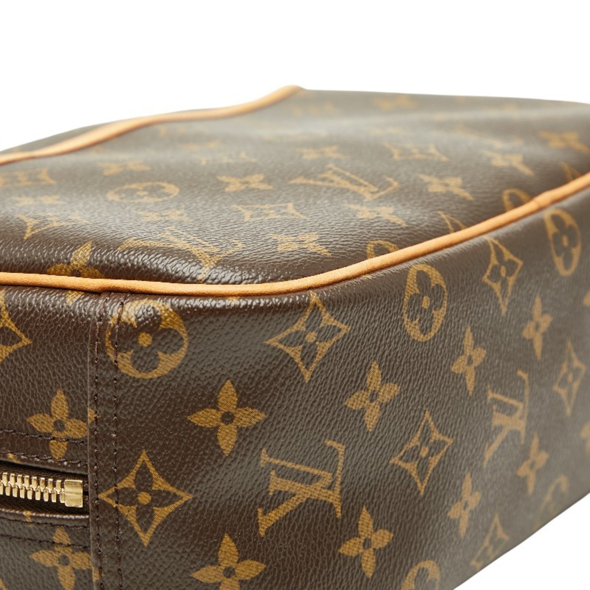 Louis Vuitton Monogram Brown Pvc Leather Handbag (Pre-Owned)