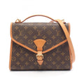 Louis Vuitton Monogram Brown Coated Canvas Leather Handbag (Pre-Owned)