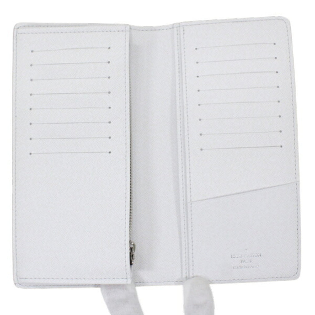 Louis Vuitton Taigarama Blanc White Taigarama Long Wallet (Bi-Fold) (Pre-Owned)