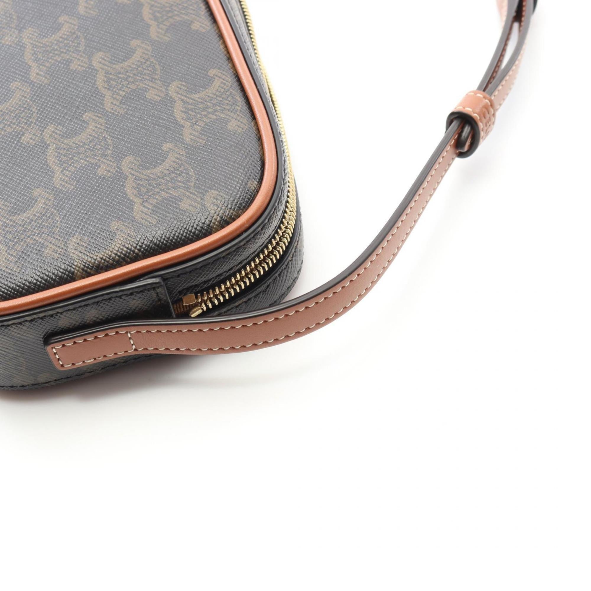Triomphe East-West Shoulder Bag Triomphe Coated Canvas