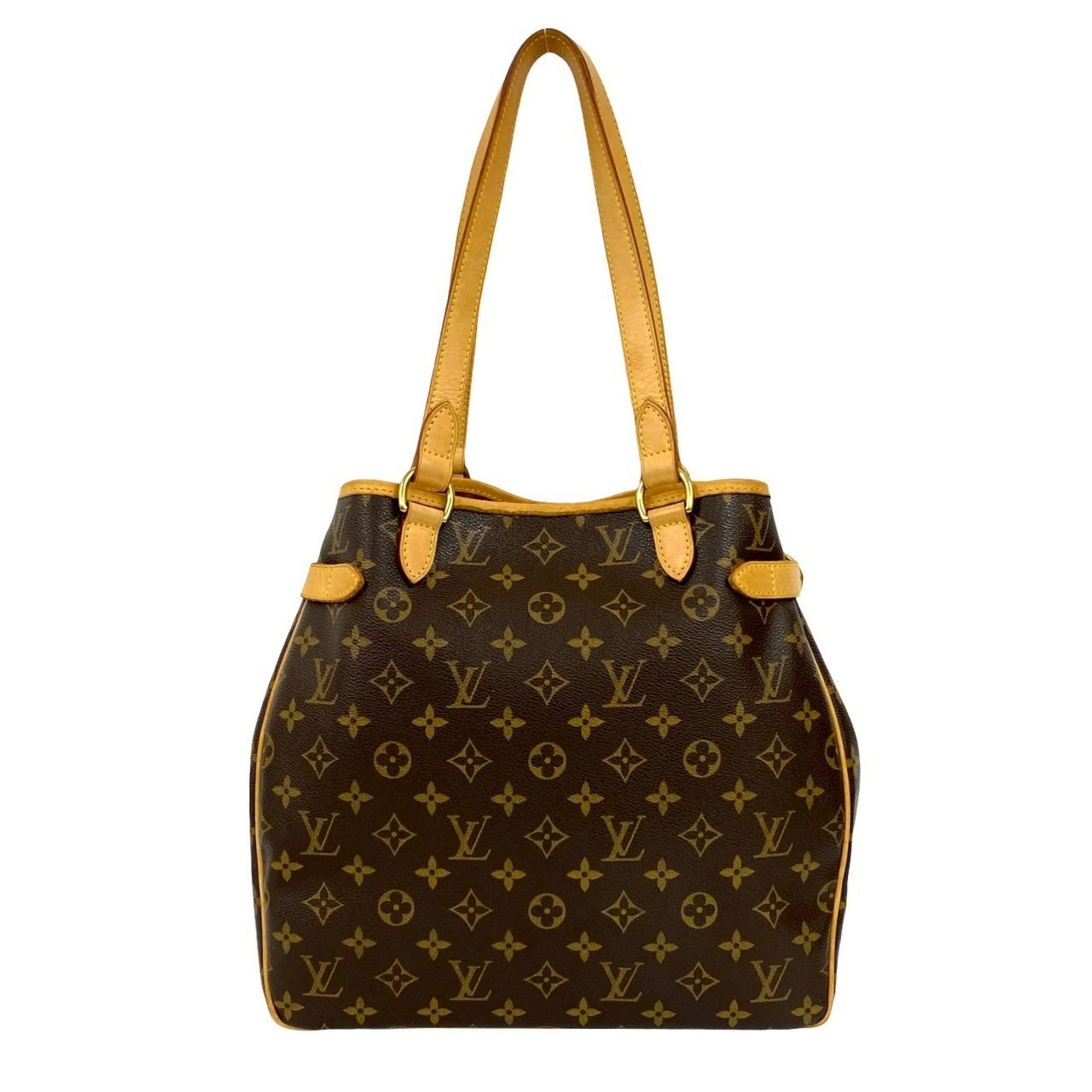 Louis Vuitton Brown Leather Pvc Shoulder Bag Tote Bag (Pre-Owned)