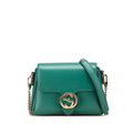 Interlocking Chain Crossbody Bag Leather Small