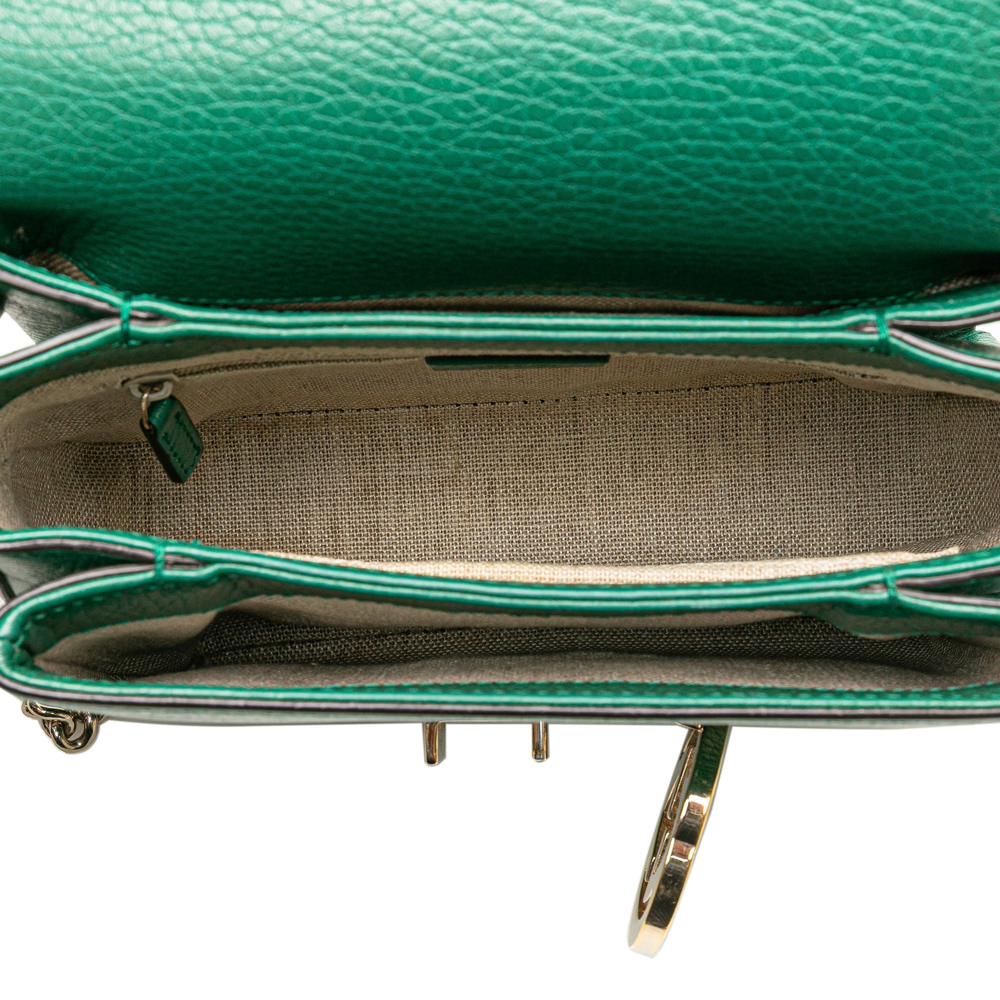 Interlocking Chain Crossbody Bag Leather Small