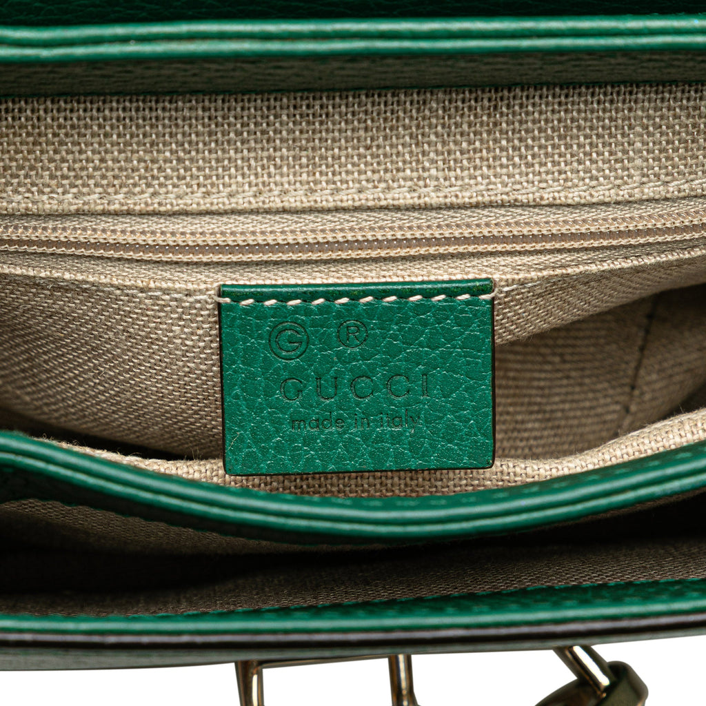 Interlocking Chain Crossbody Bag Leather Small