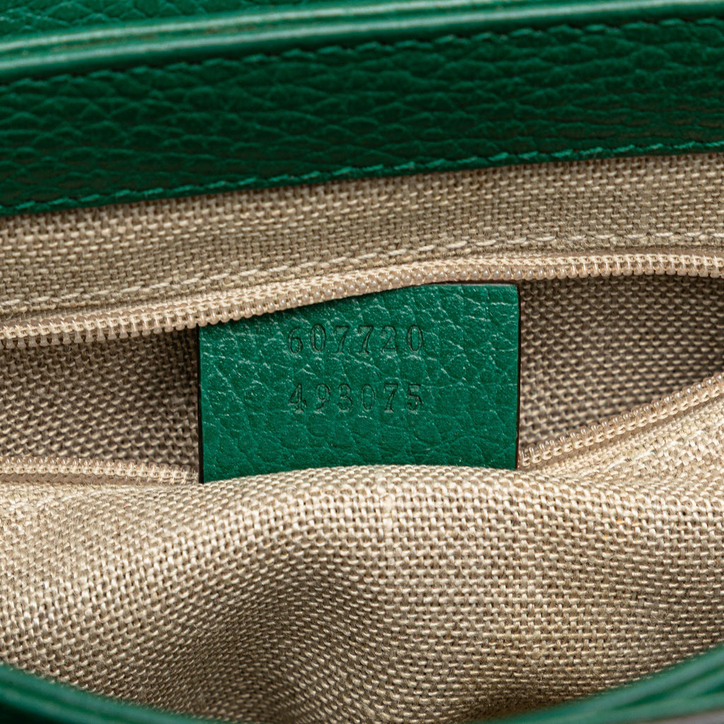 Interlocking Chain Crossbody Bag Leather Small