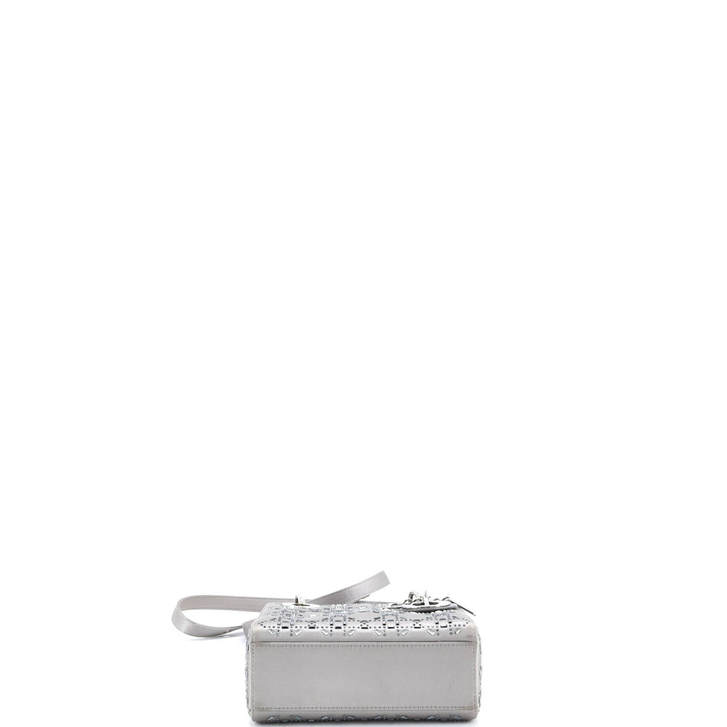 Lady Dior Bag Crystal Embellished Cannage Quilt Satin Mini