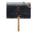Classic Monogram Tassel Crossbody Bag Leather Small