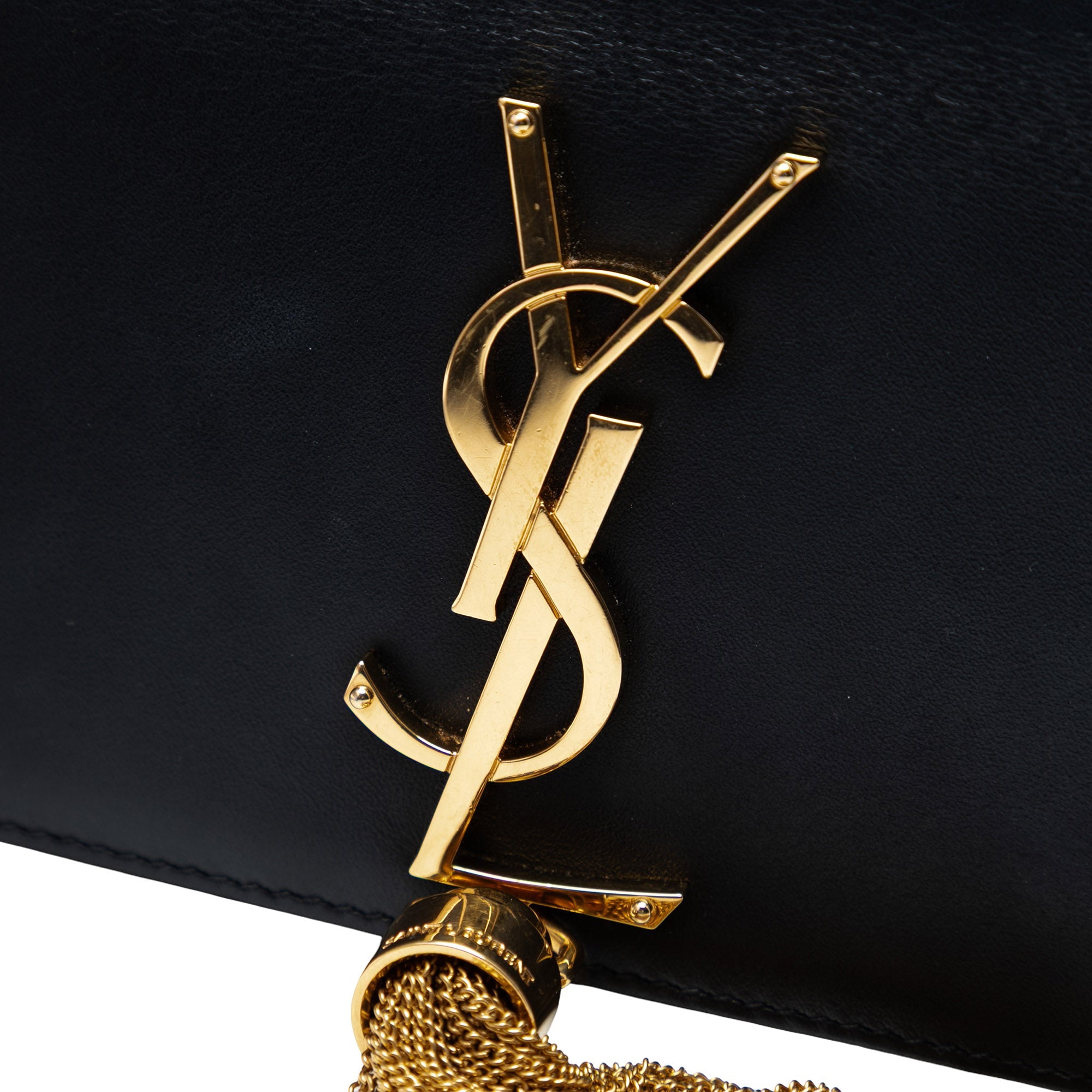 Classic Monogram Tassel Crossbody Bag Leather Small