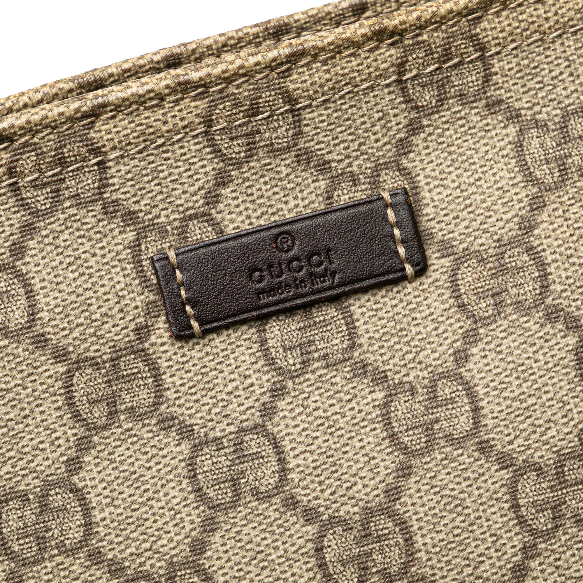Zip Top Messenger Bag GG Coated Canvas Large
