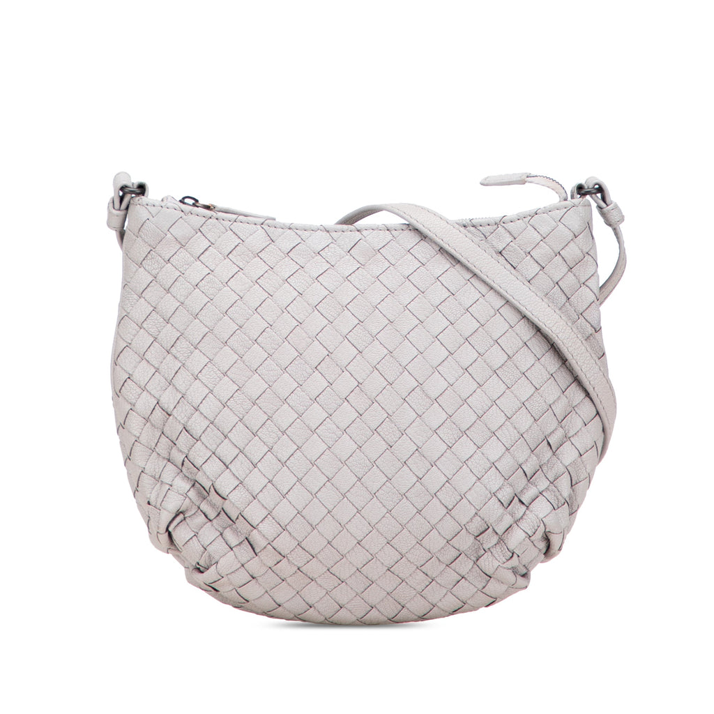 Saddle Zip Messenger Bag Intrecciato Nappa Small