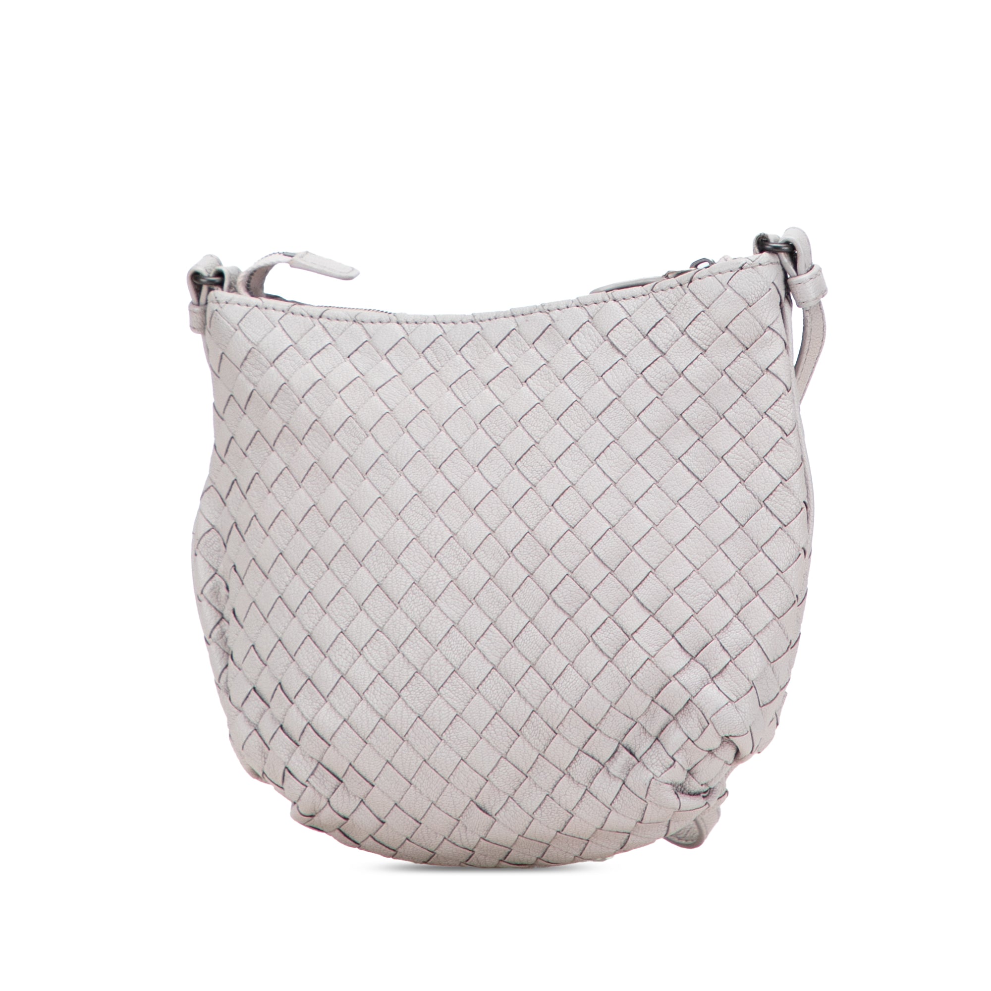 Saddle Zip Messenger Bag Intrecciato Nappa Small