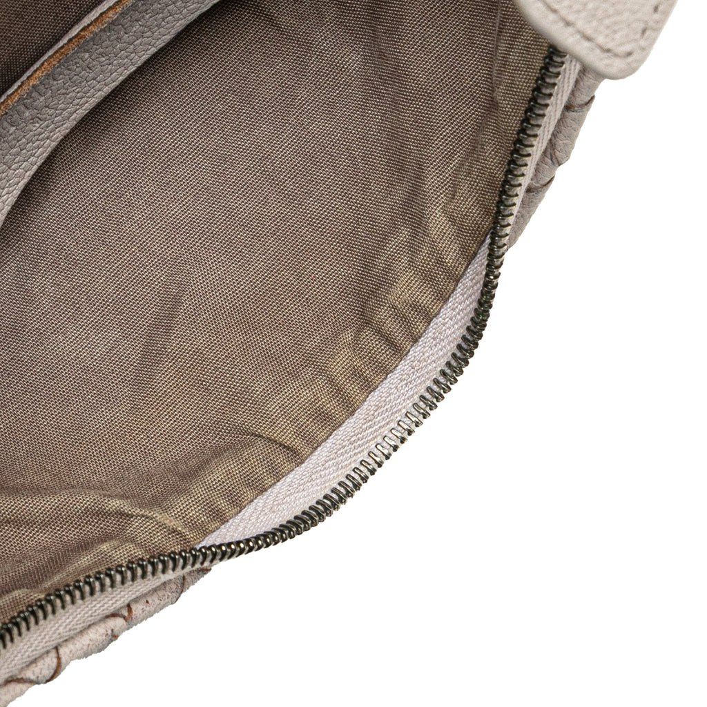 Saddle Zip Messenger Bag Intrecciato Nappa Small