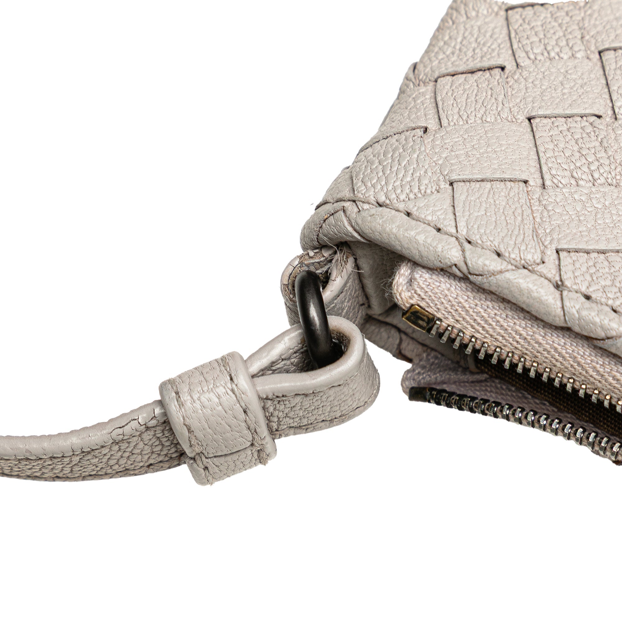 Saddle Zip Messenger Bag Intrecciato Nappa Small
