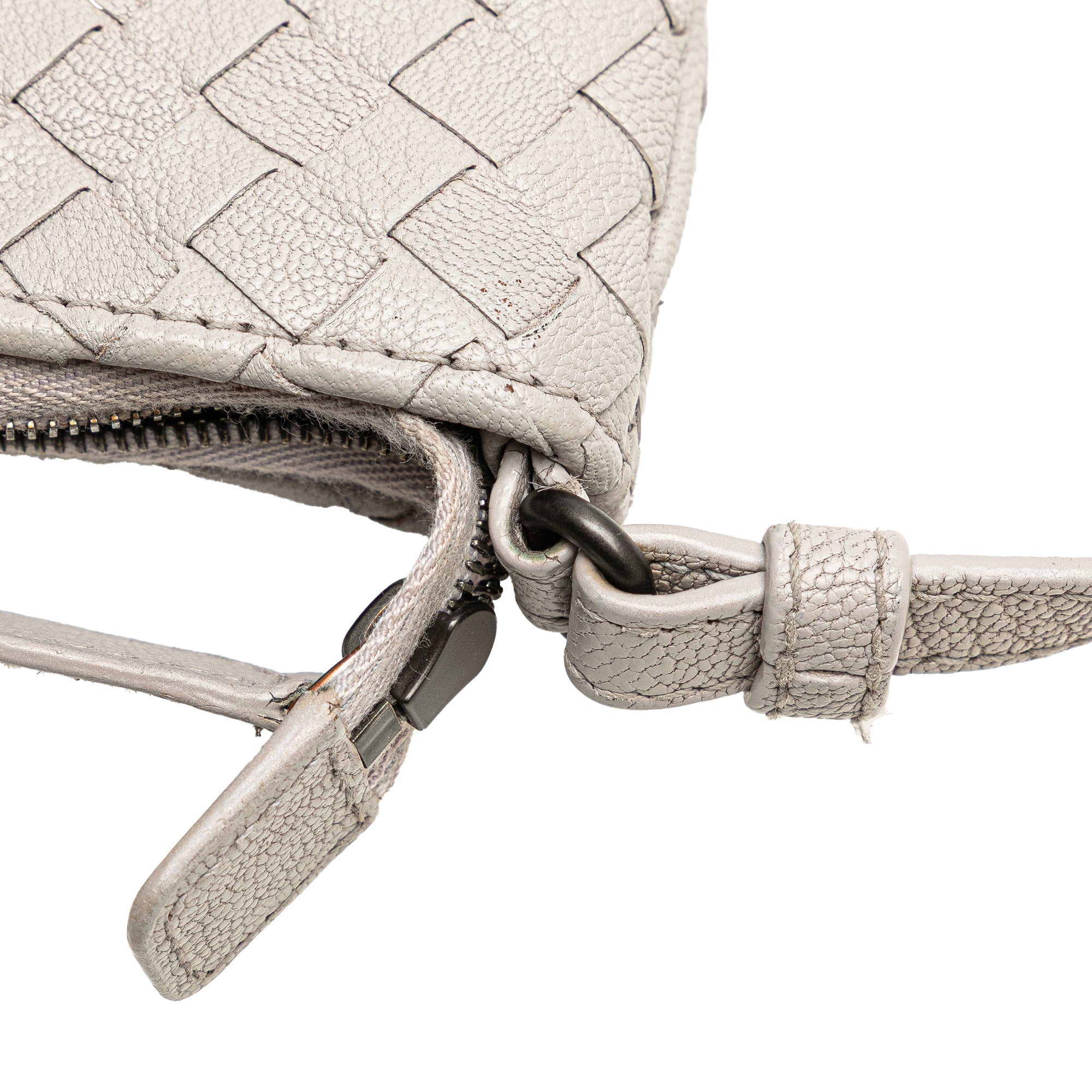 Saddle Zip Messenger Bag Intrecciato Nappa Small