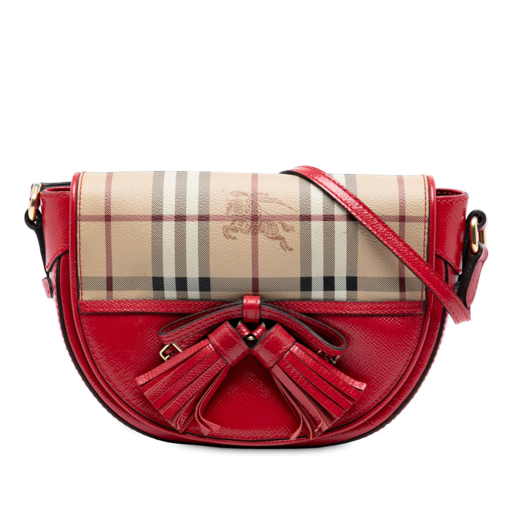 Maydown Crossbody Bag Haymarket Coated Canvas and Leather Small