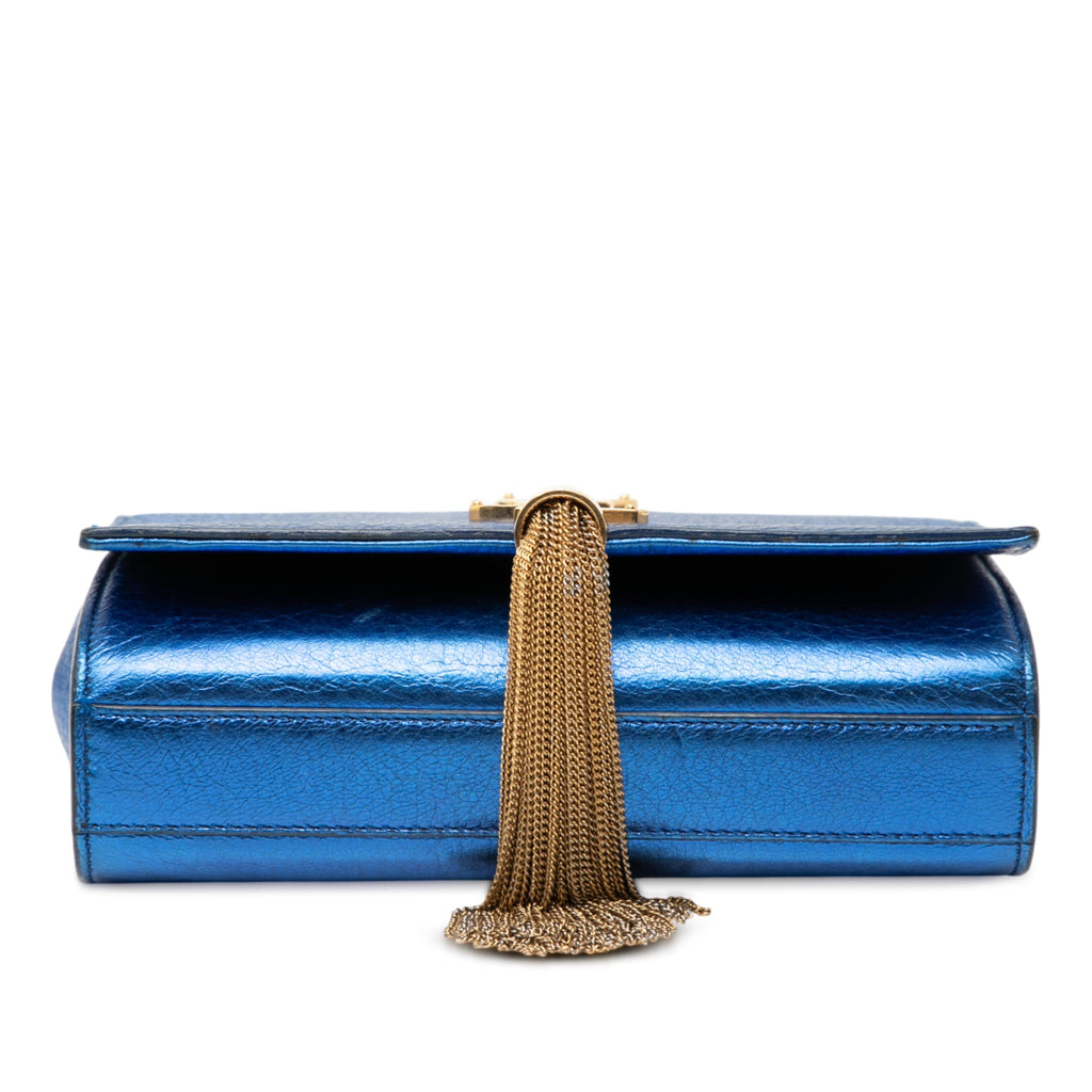Classic Monogram Tassel Crossbody Bag Leather Small
