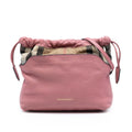 Little Crush Crossbody Bag Leather and House Check Canvas