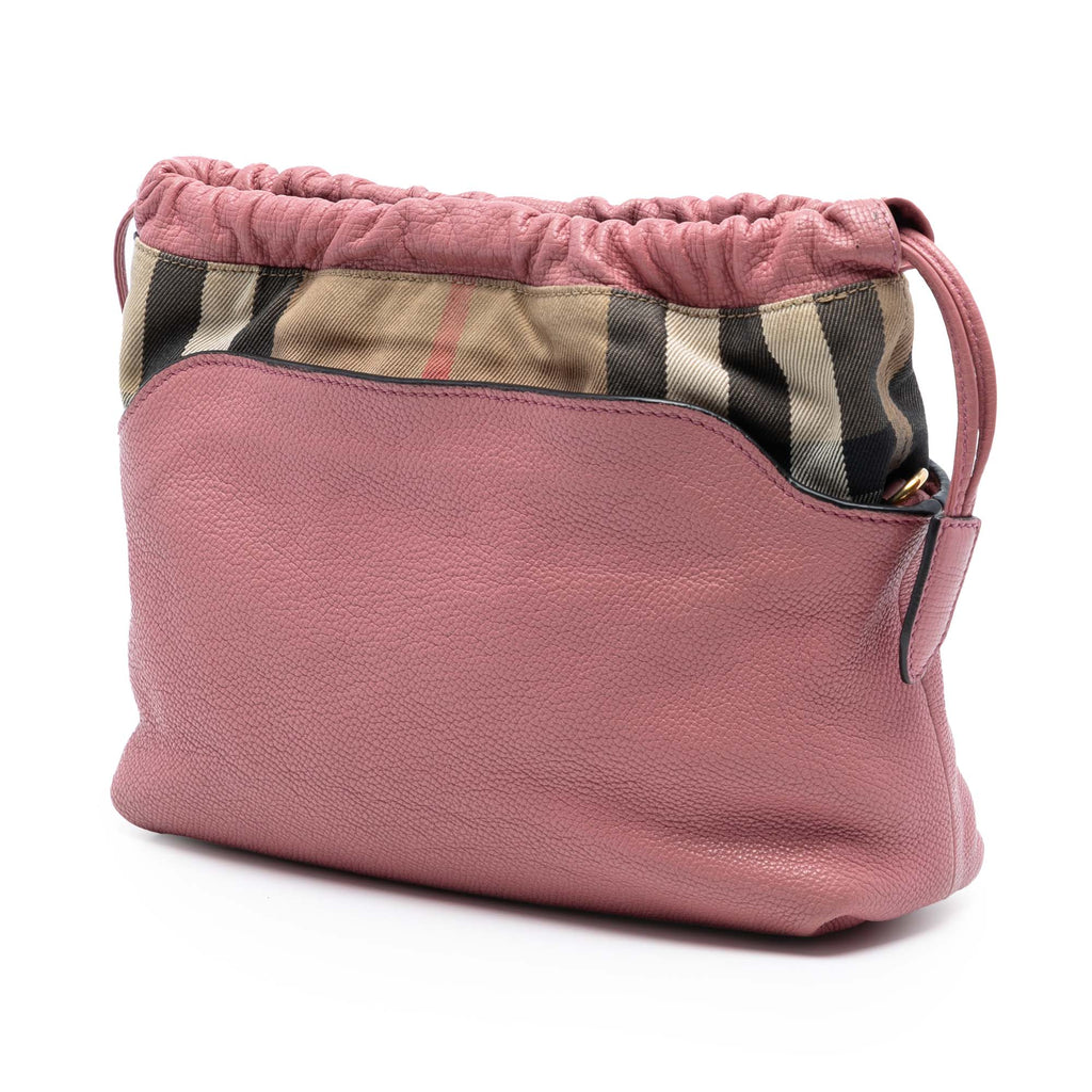 Little Crush Crossbody Bag Leather and House Check Canvas