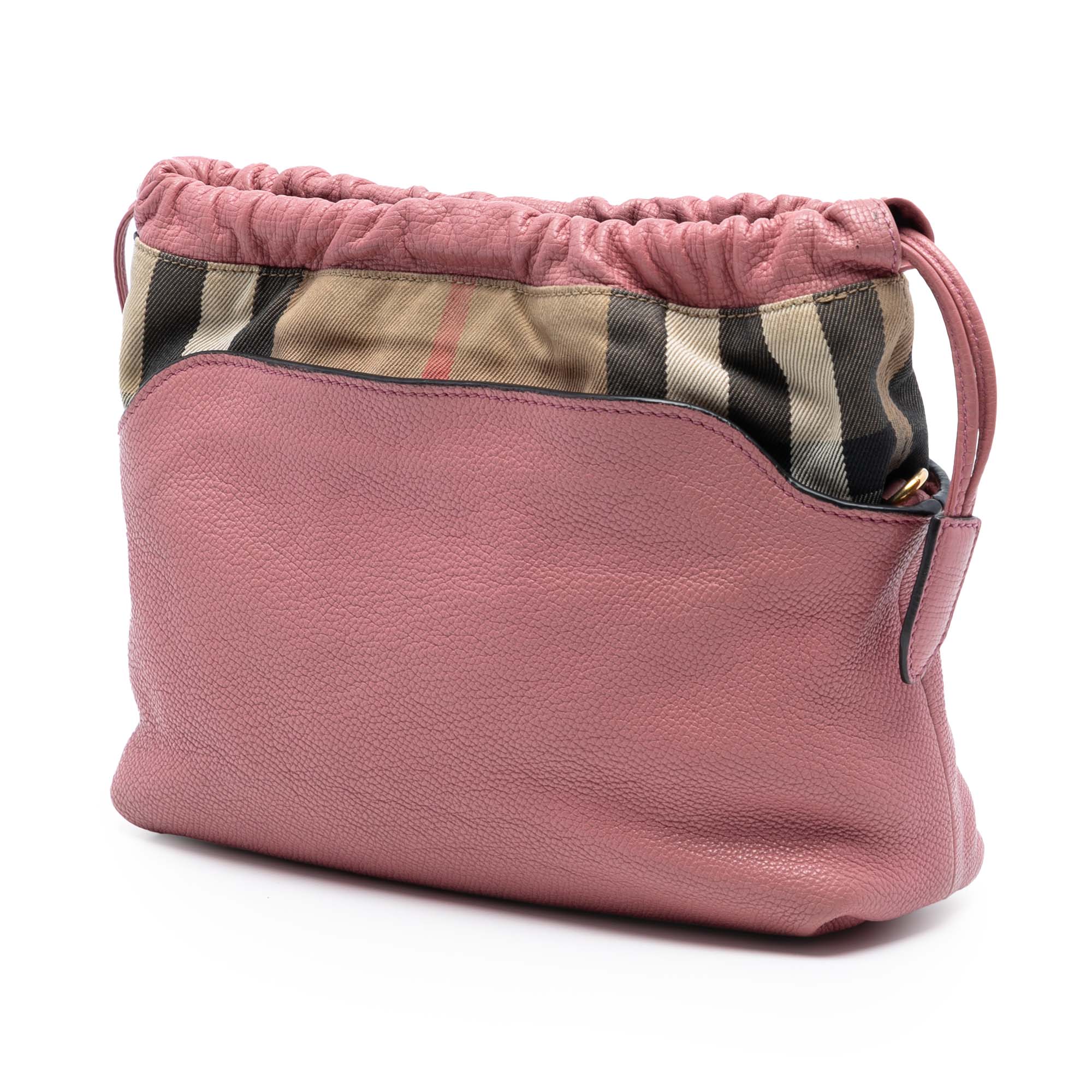 Little Crush Crossbody Bag Leather and House Check Canvas