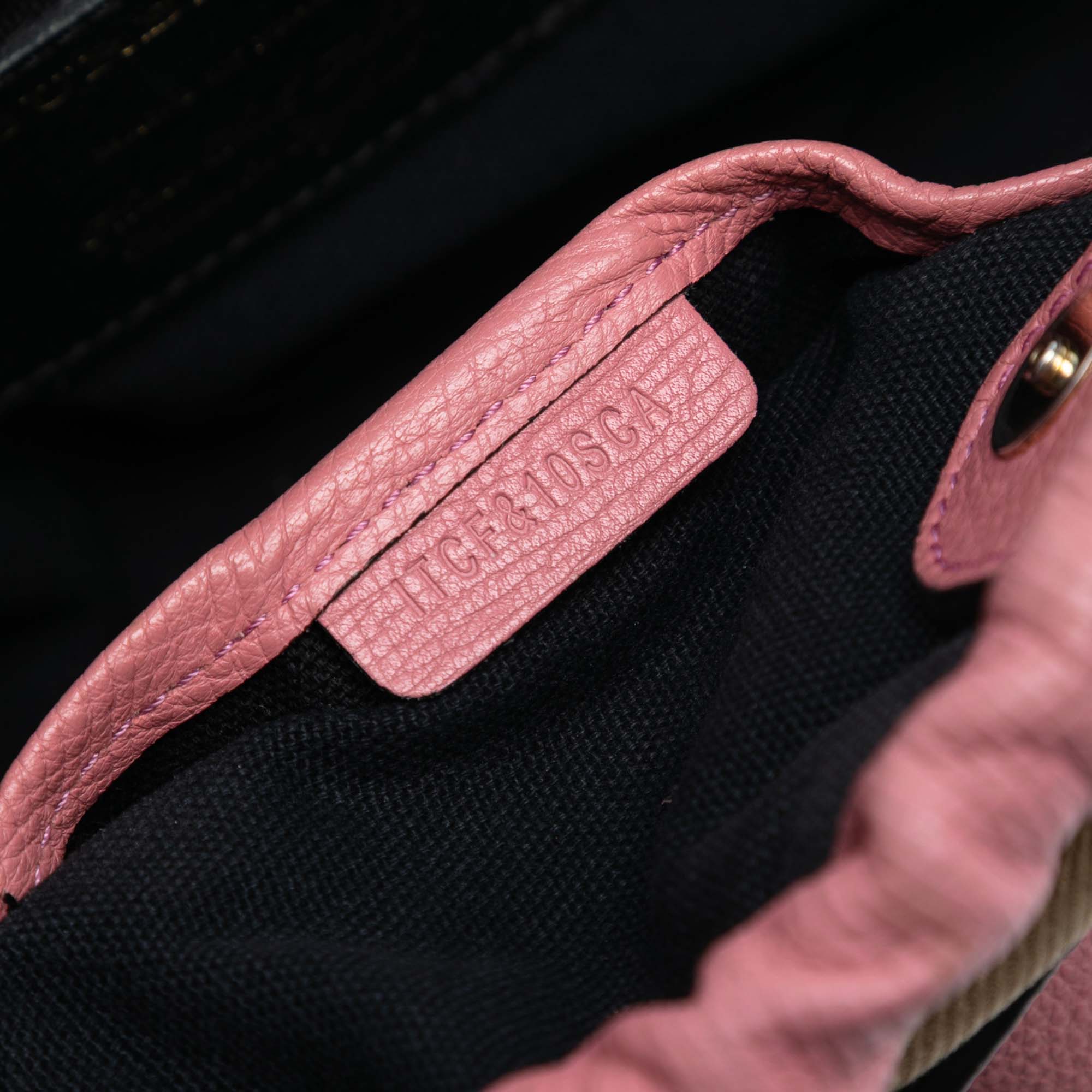 Little Crush Crossbody Bag Leather and House Check Canvas