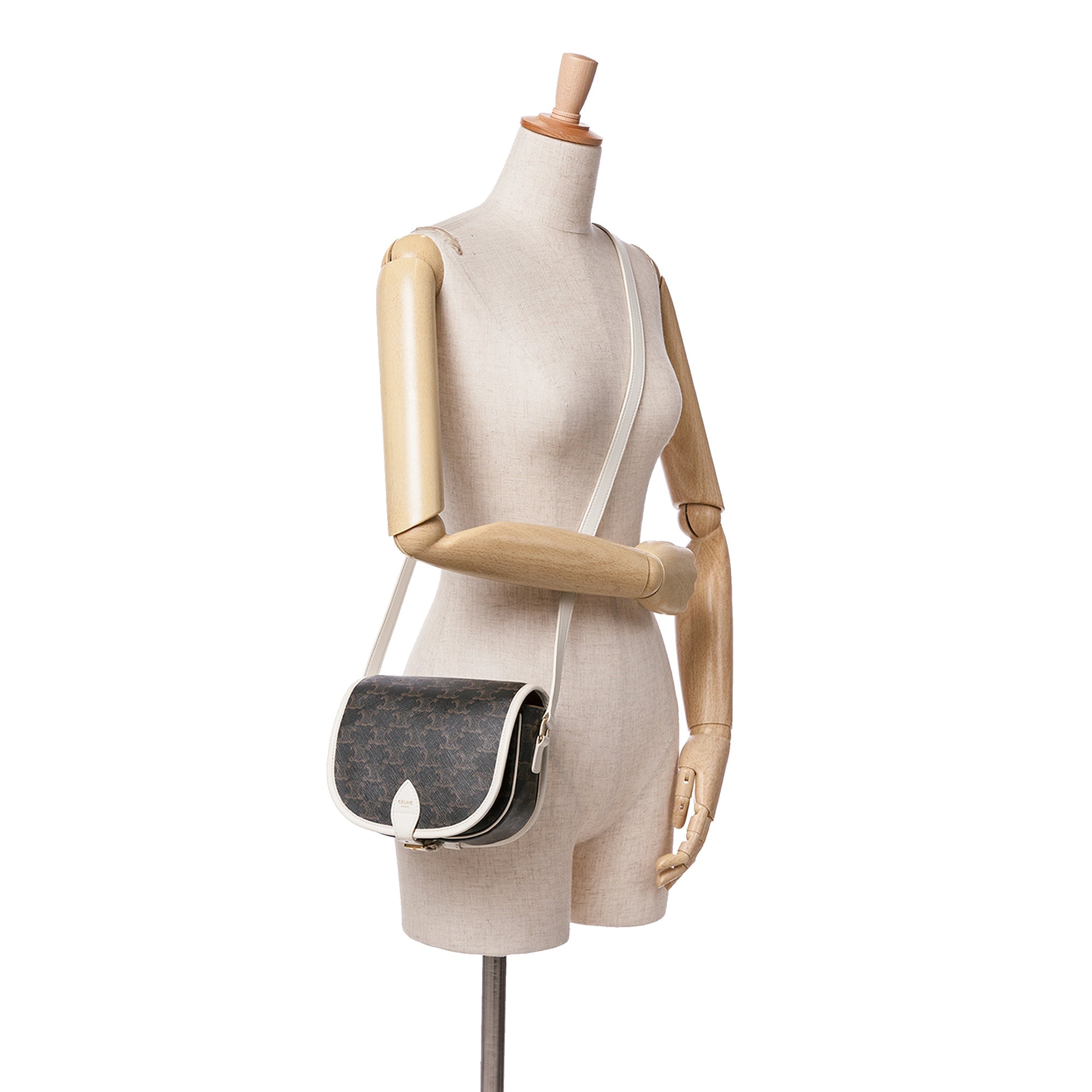 Folco Bag Triomphe Coated Canvas Medium