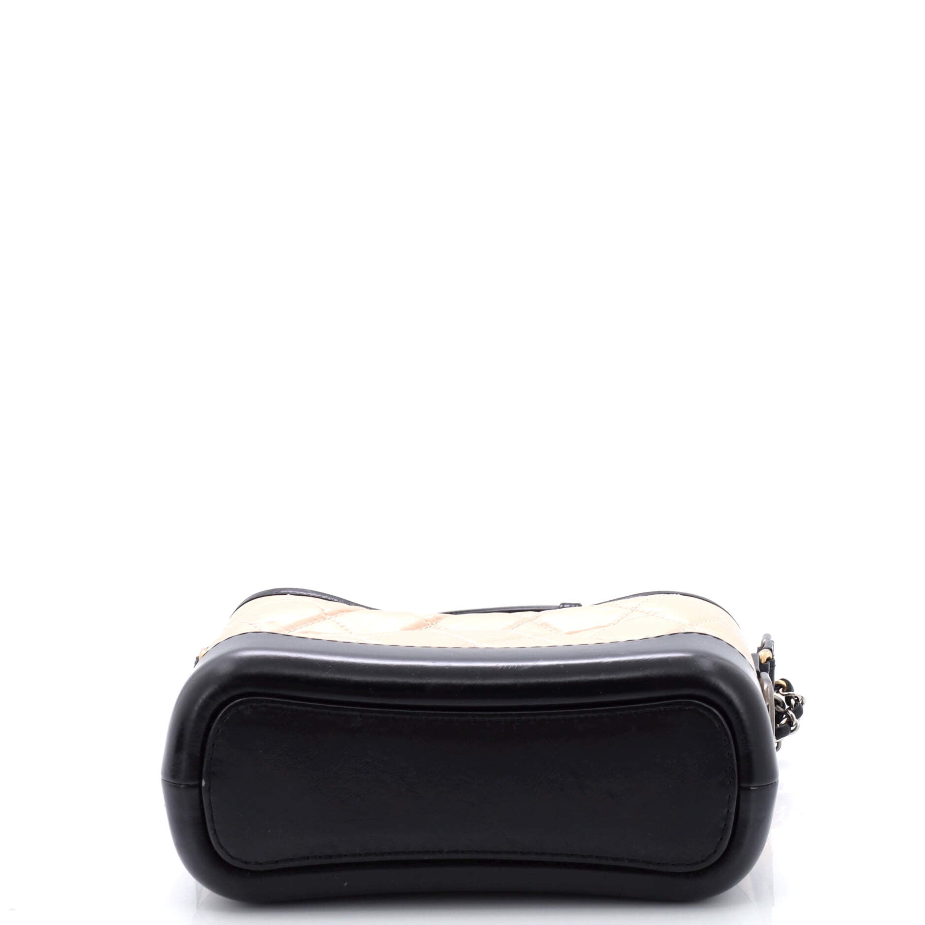 Bicolor Gabrielle Hobo Quilted Aged Calfskin Small