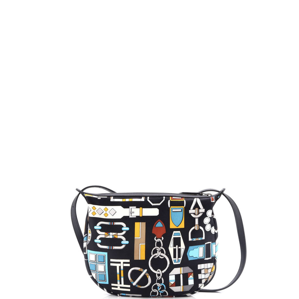 Sursoie To Go Pouch Printed Silk and Leather