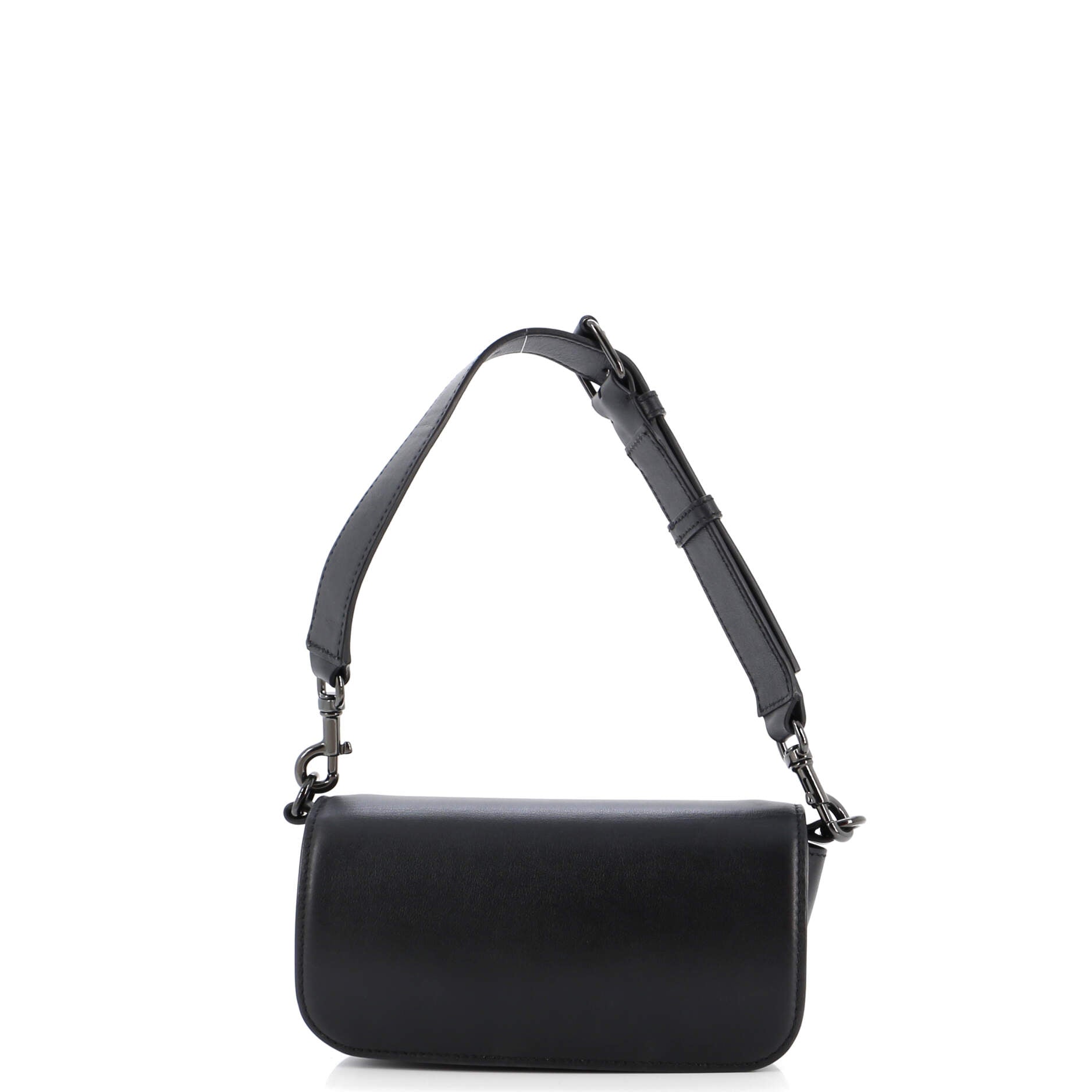 VLogo Flap Shoulder Bag Leather Mini
