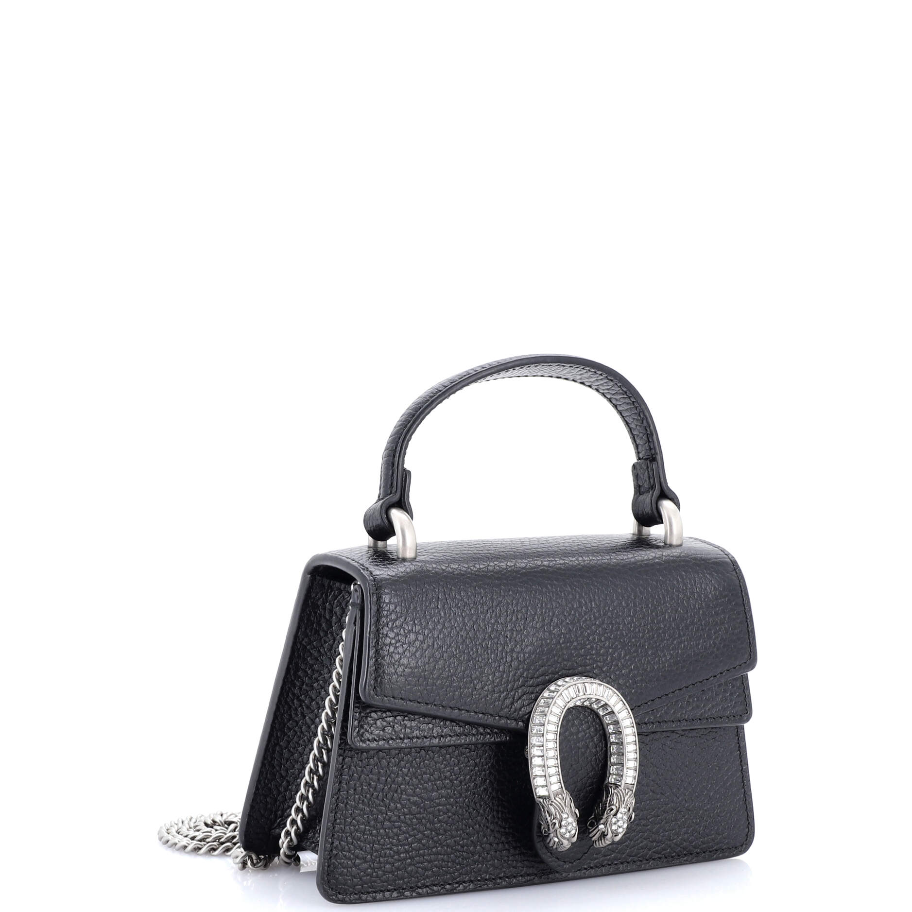 Dionysus Top Handle Bag Leather with Crystals Mini