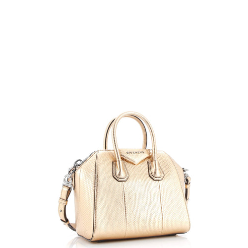 Antigona Bag Snakeskin Embossed Leather Mini