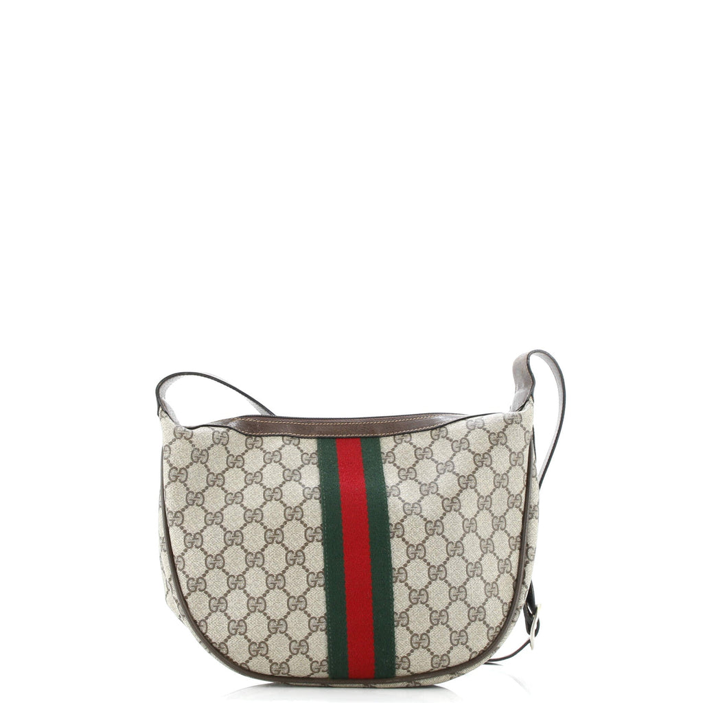 Ophidia Half Moon Hobo GG Coated Canvas Small
