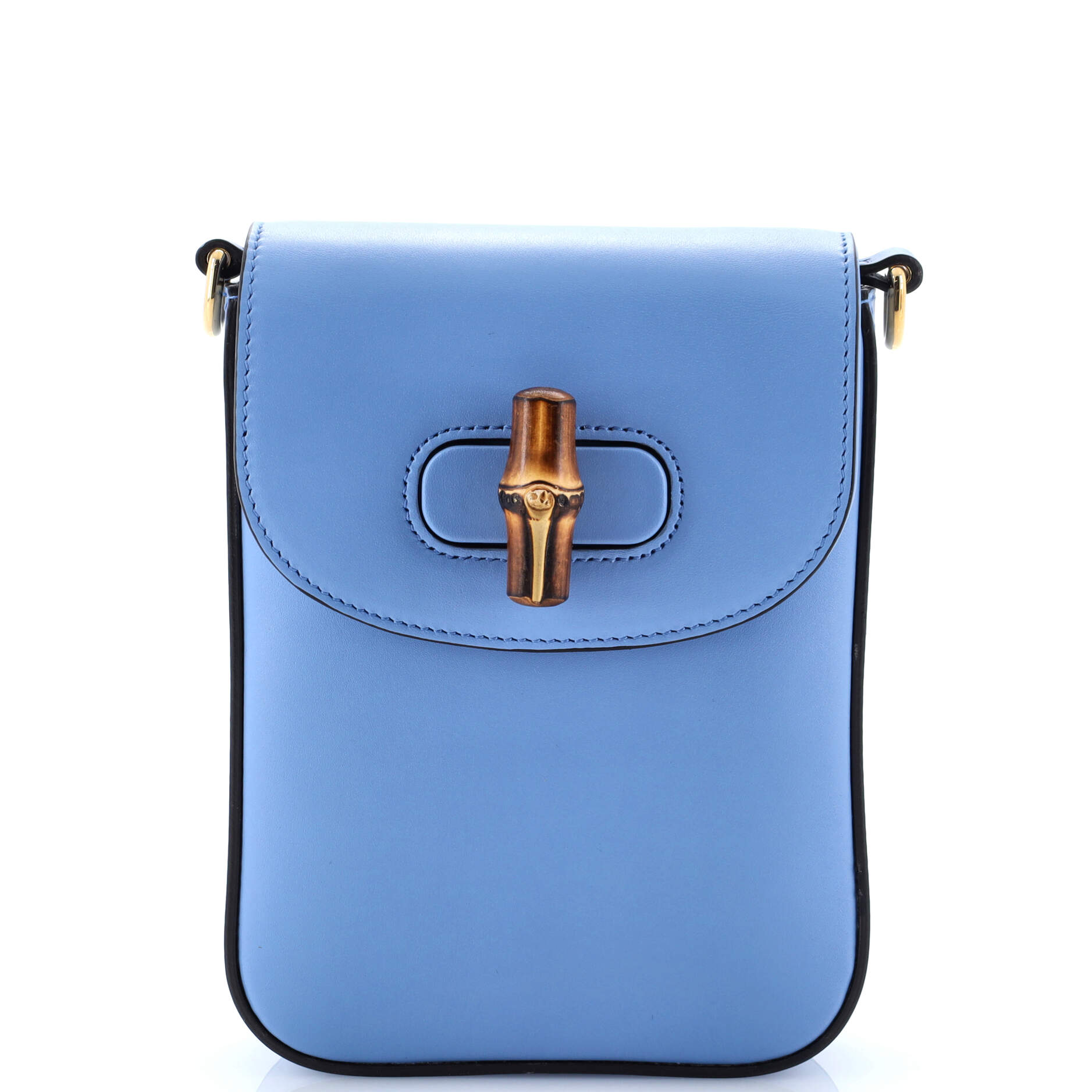 Bamboo Top Handle Backpack Leather Mini