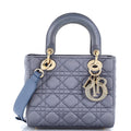 My ABCDior Lady Dior Bag Cannage Quilt Satin with Crystal Charms