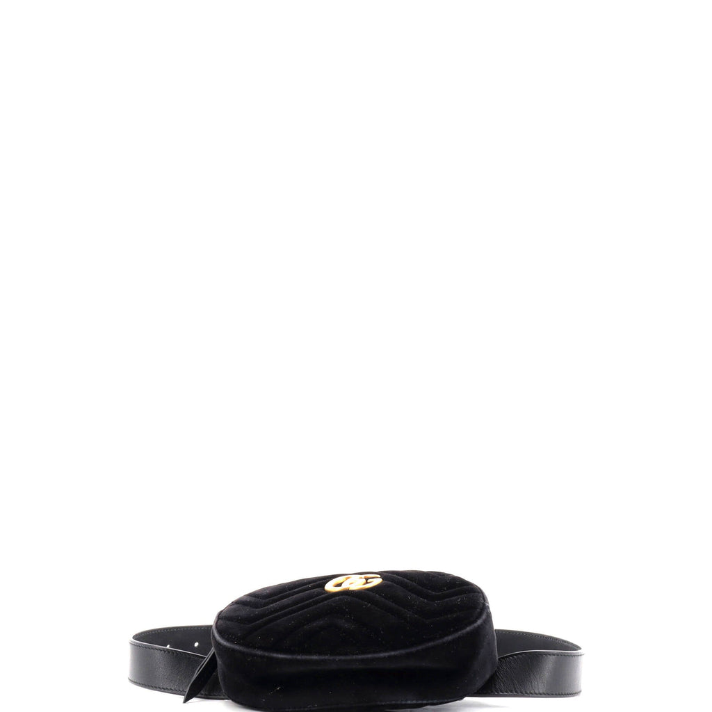 GG Marmont Belt Bag Matelasse Velvet
