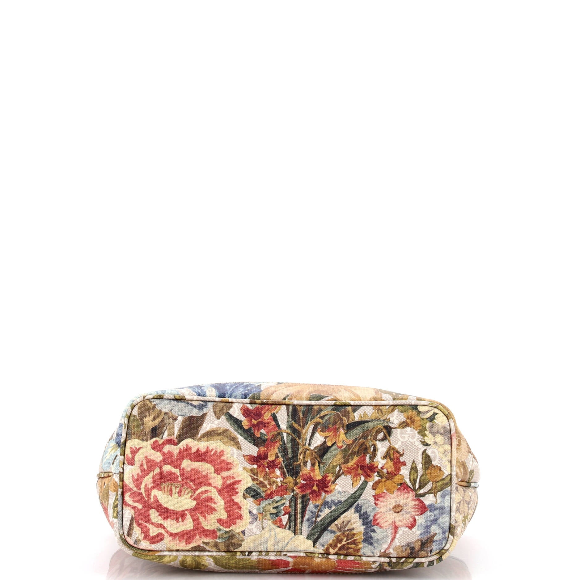 Ophidia Tote Water Flora GG Coated Canvas Medium