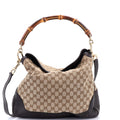 Diana Bamboo Shoulder Bag GG Canvas Medium