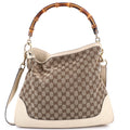 Diana Bamboo Shoulder Bag GG Canvas Medium