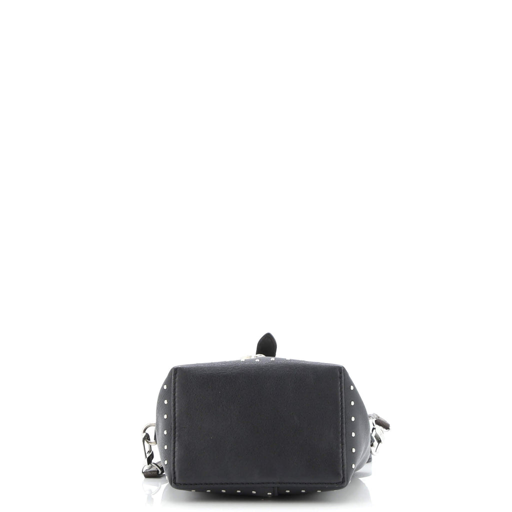 Camera Box Handbag Studded Monogram Canvas and Leather