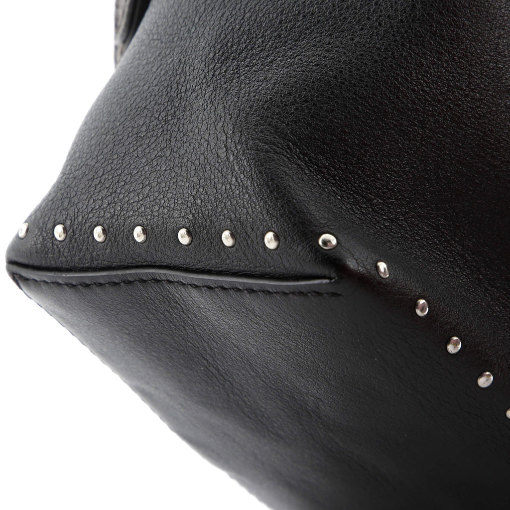 Camera Box Handbag Studded Monogram Canvas and Leather