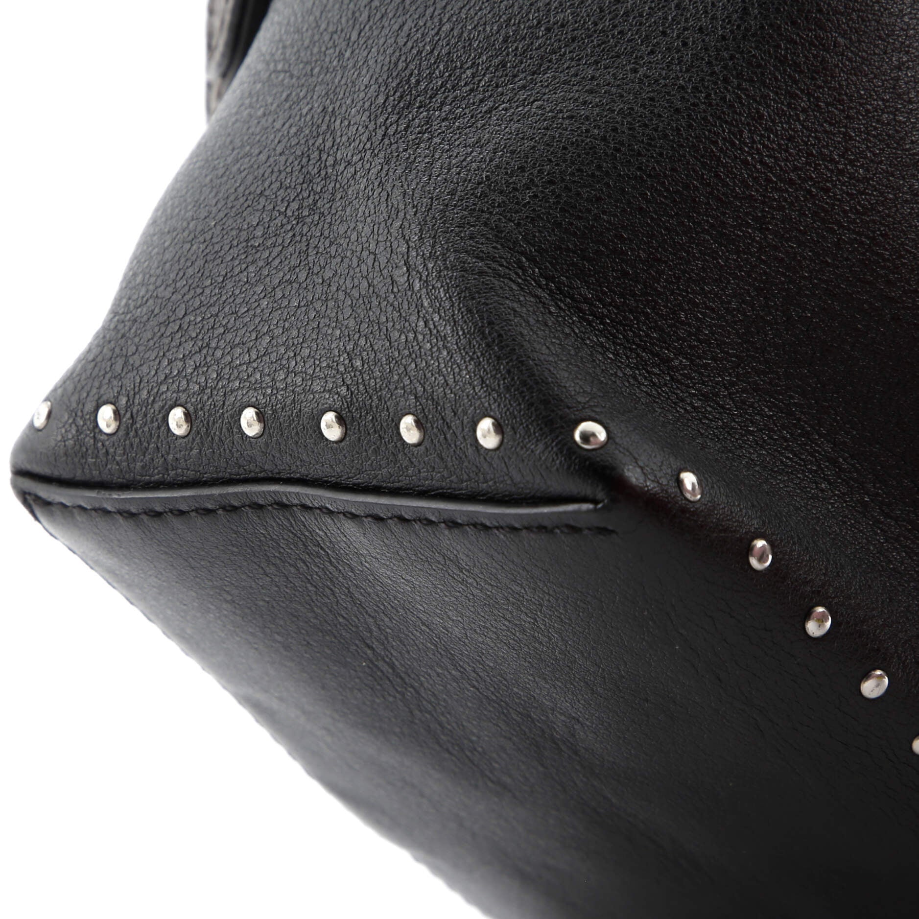Camera Box Handbag Studded Monogram Canvas and Leather