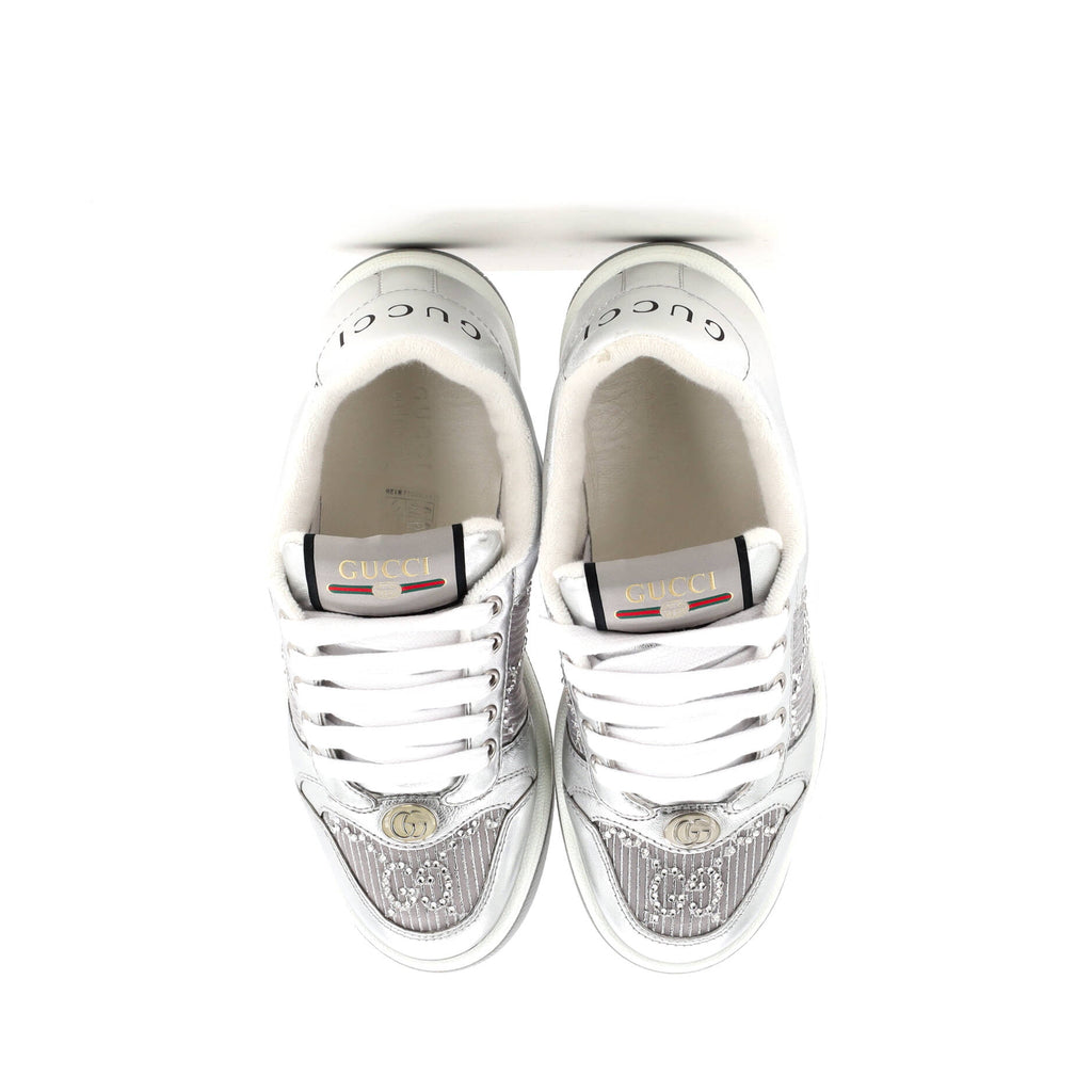 Screener Sneakers Leather with Crystals