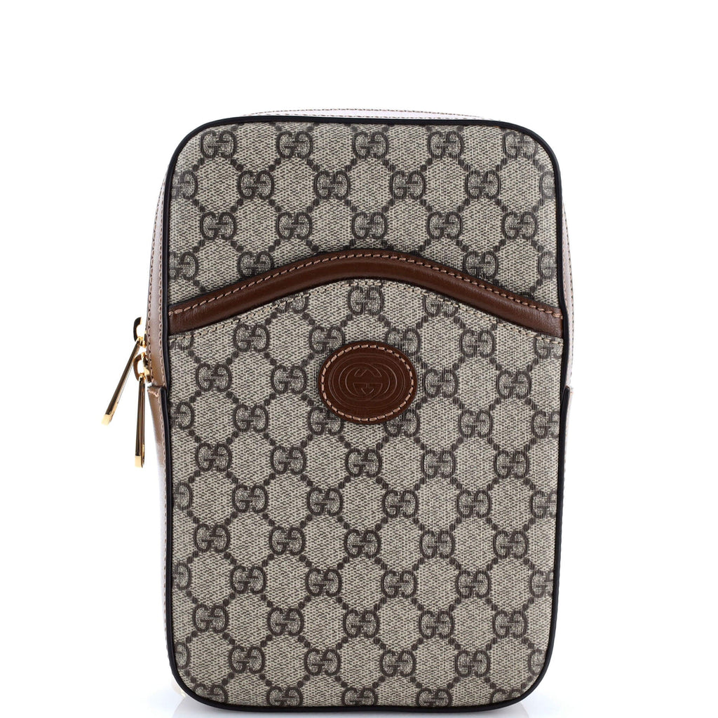 Interlocking G Patch Sling Bag GG Coated Canvas Small