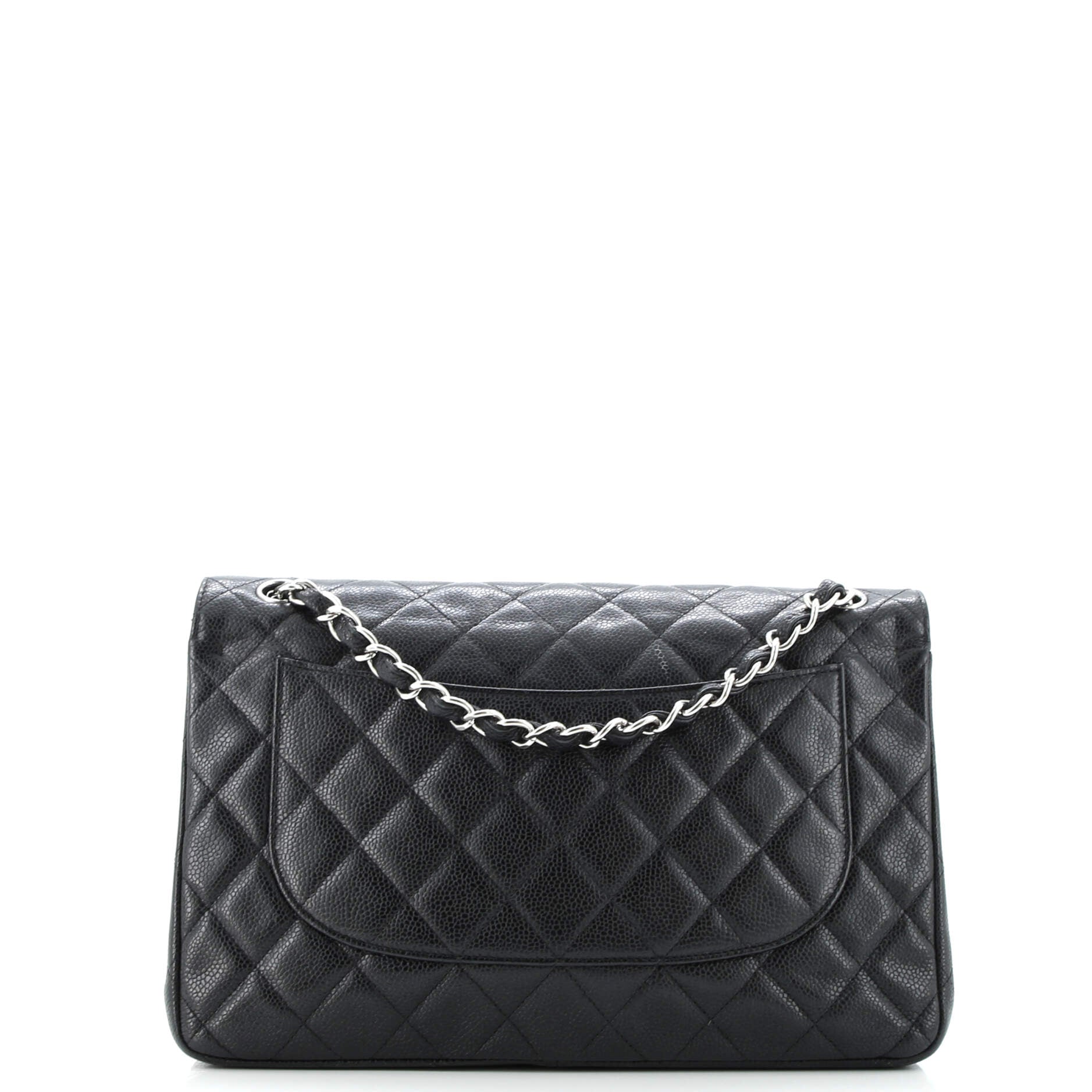 Classic Double Flap Bag Quilted Caviar Jumbo