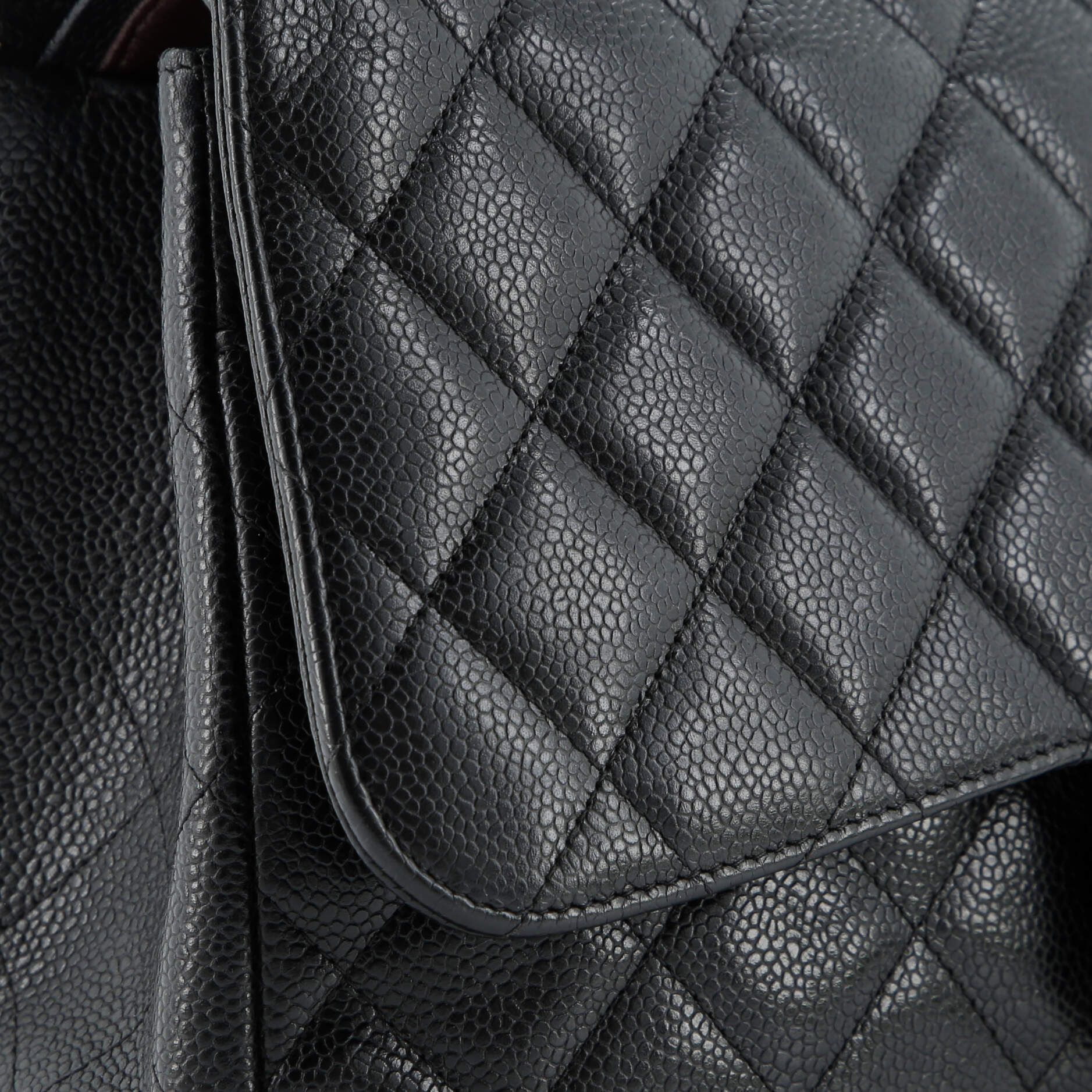 Classic Double Flap Bag Quilted Caviar Jumbo