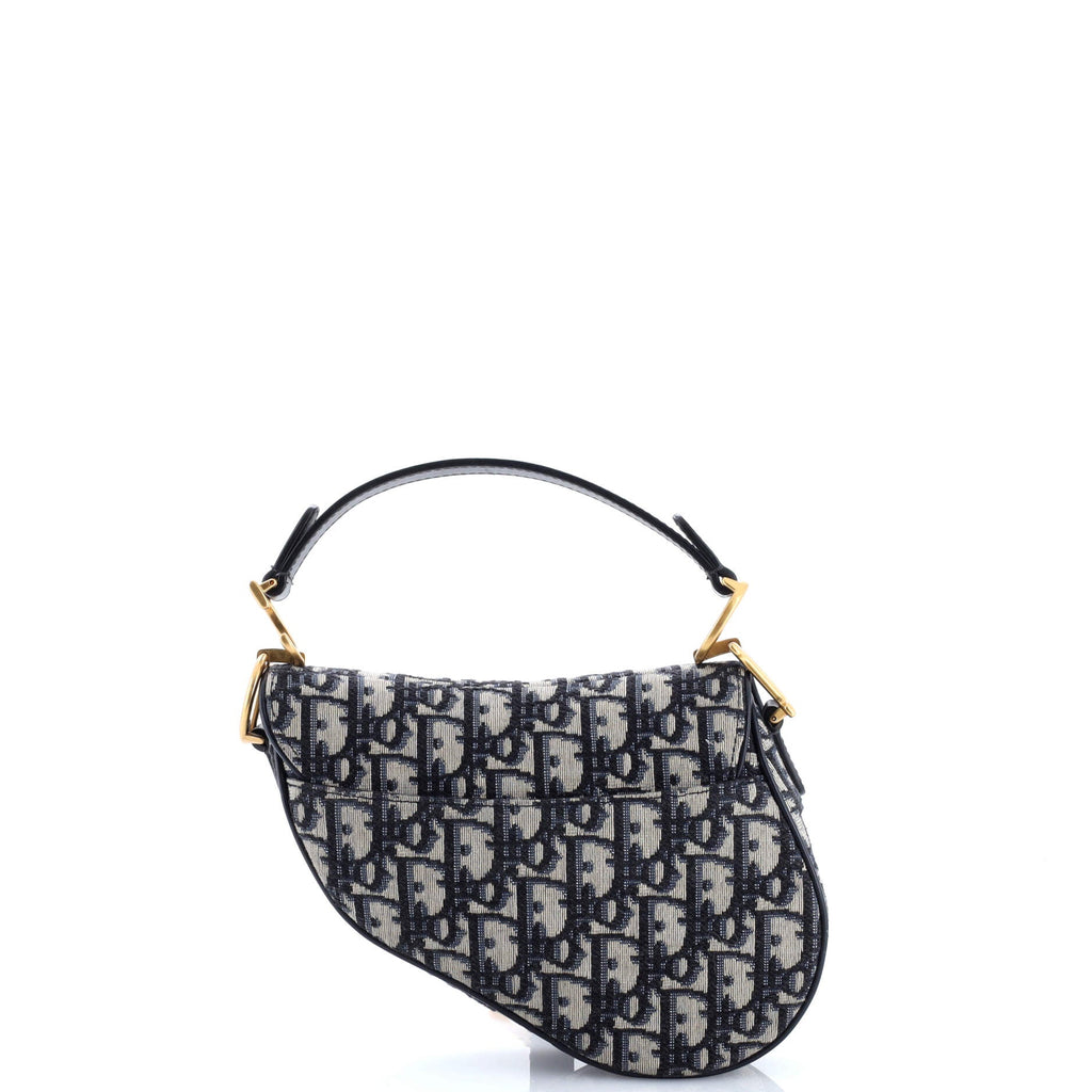 Saddle Handbag Oblique Canvas Mini