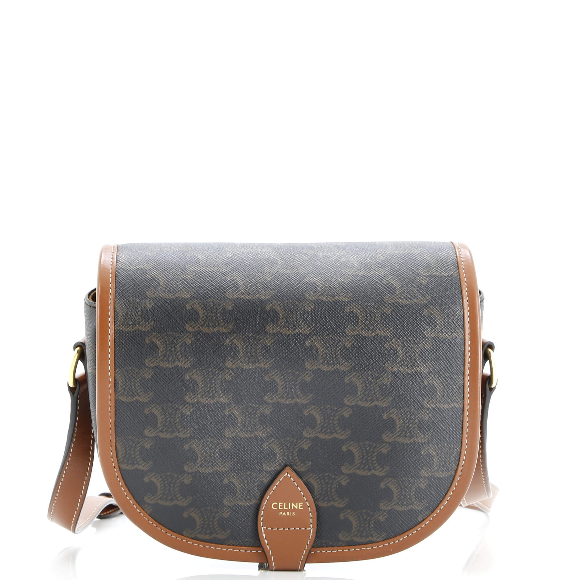 Folco Bag Triomphe Coated Canvas Medium